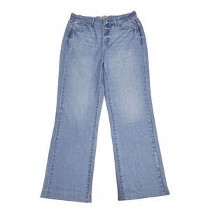 Seven7 Women's Relaxed Fit Pull-On Stretch Denim-Look Illusion Jean - Jasper